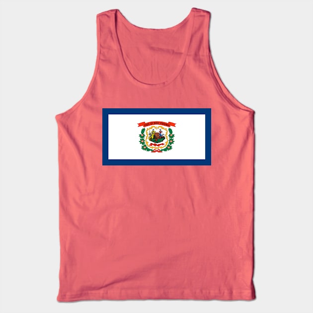 Flag of West Virginia Tank Top by brigadeiro